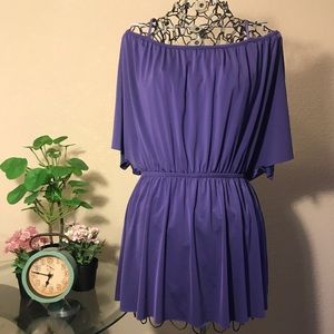 Purple Off the Shoulder Shirt